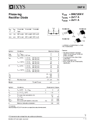 Datasheet DSP8-08AS manufacturer IXYS